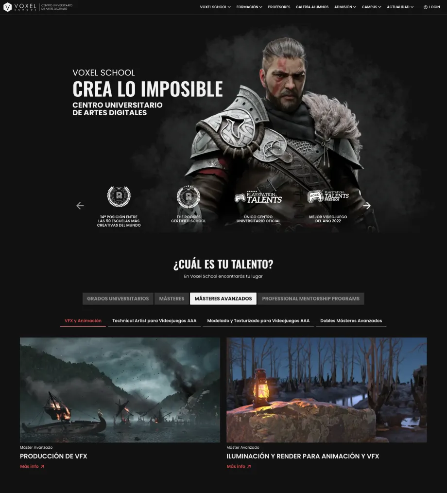 RAFA FRANTIC VOXEL SCHOOL WEB DESIGN